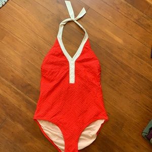 Downeast Basics one piece halter swim suit